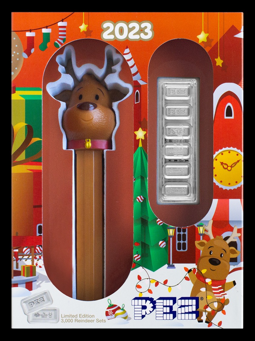 PEZ Reindeer Silver Wafers & – SW13461